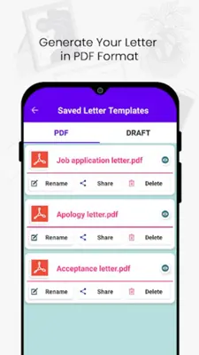 Letter Templates Offline android App screenshot 1